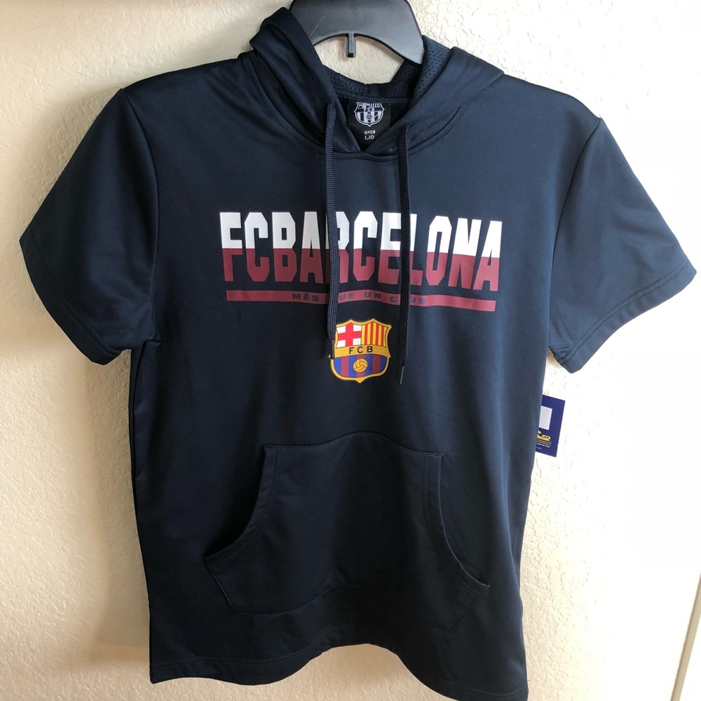 FCBARCELONA Short Sleeve Hoodie
